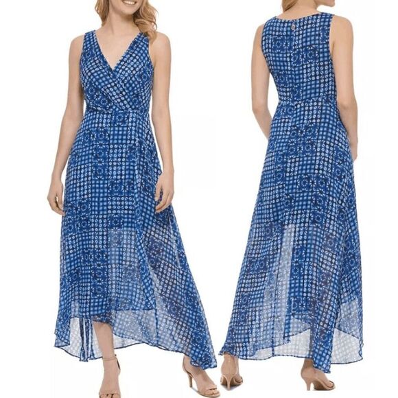 Tommy Hilfiger Dresses & Skirts - TOMMY HILFIGER Women's Island Tile Chiffon Maxi Dress Size 2